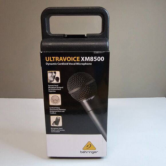 Behringer Ultravoice XM8500 Dynamic Cardioid Vocal Microphone Complete - Picture 1 of 6